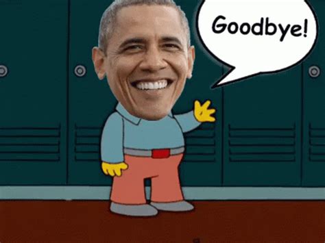 Waving Bye GIF - Waving Bye Obama - Discover & Share GIFs