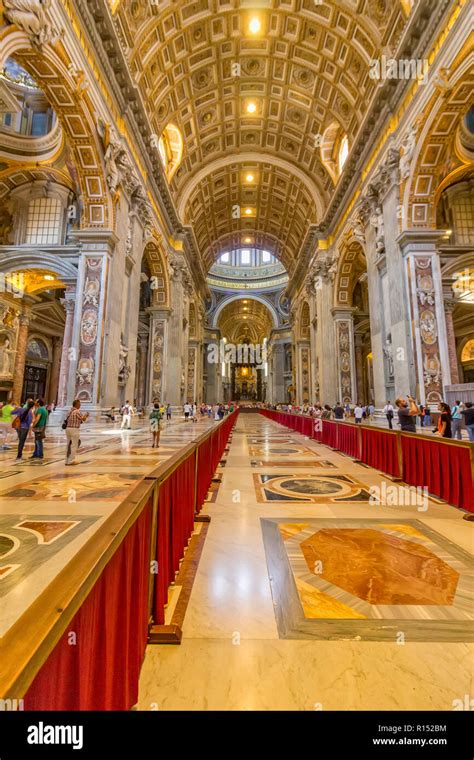 VATICAN CITY, VATICAN - June 13, 2017: Saint Peter church in Vatican ...