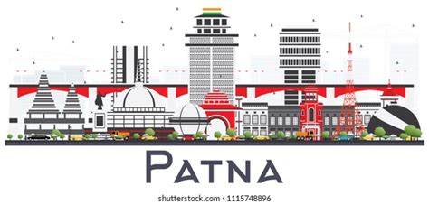 Patna India City Skyline Gray Buildings Stock Illustration 1115748896 ...