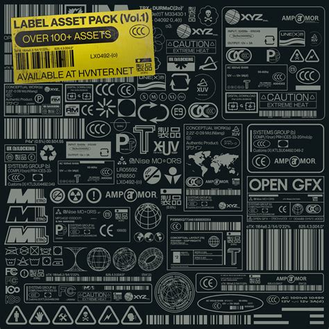 Label Asset Pack (vol.1) — hvnter.net