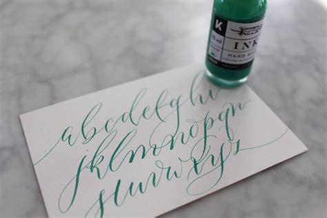 Emerald Green Calligraphy Ink Calligraphy Kit Handmade - Etsy