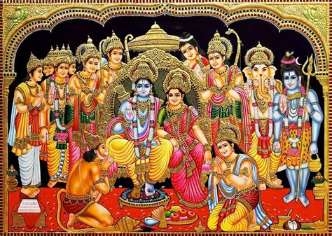 Ram Dardar Pattabhishekam - Ramayan Painting - Art Prints by Raghuraman | Buy Posters, Frames ...