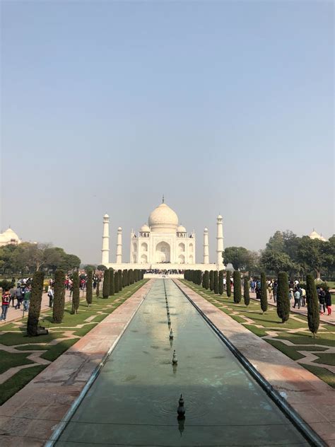 A Reflecting Pool Outside Taj Mahal · Free Stock Photo