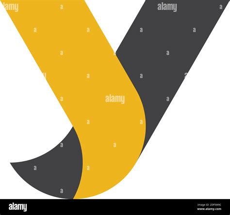 letter y black yellow logo icon Stock Vector Image & Art - Alamy