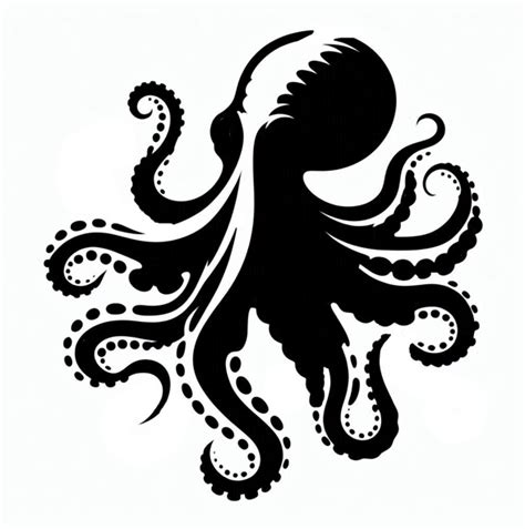 Stencil: Octopus (version 1) by Nina Máčová | Download free STL model ...