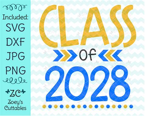 Class of 2028 SVG Graduation SVG End of School Year - Etsy