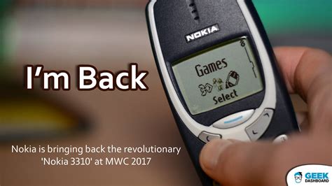 The Most Indestructible Phone Nokia 3310 is About to Come Back? : r/Nokia