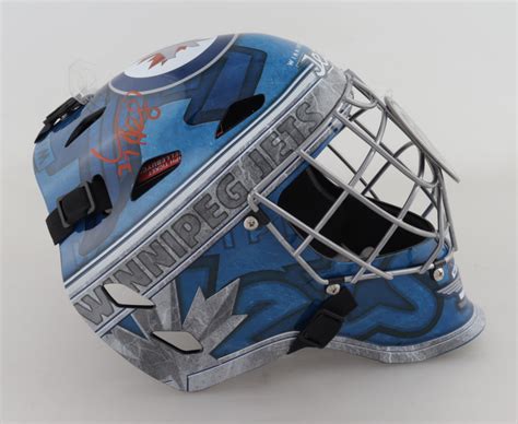 Connor Hellebuyck Signed Jets Goalie Mask (JSA COA) | Pristine Auction