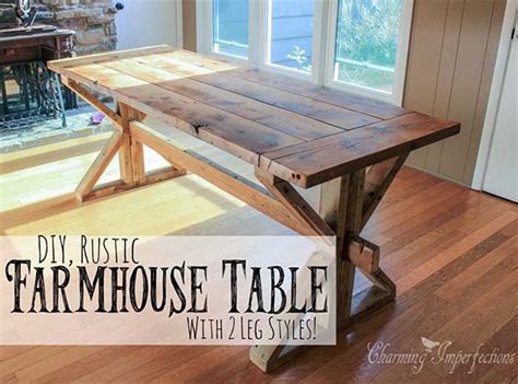 40 DIY Farmhouse Table Plans & Ideas for Your Dining Room (Free)