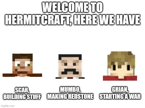 My nowledge in hermitcraft is minimal for every hermit exept Grian ...