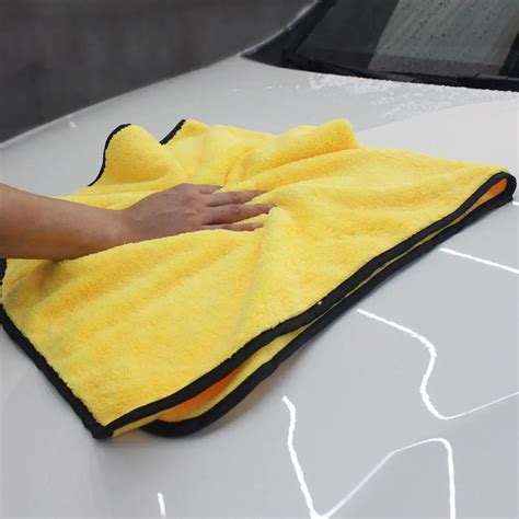 LumiParty 92*56cm Soft Microfiber Fiber Buffing Fleece Car Wash Towel ...