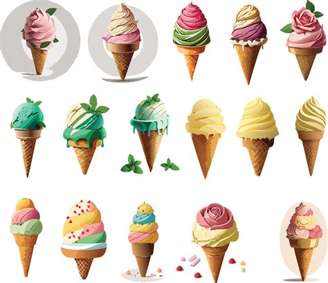 Ice Cream Dessert Summer Vector Poster Menu Design Te - vrogue.co