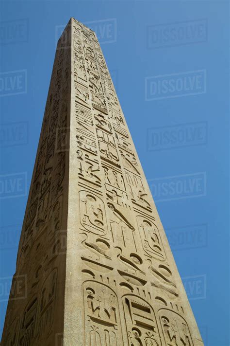 Obelisk, Luxor Temple; Luxor, Egypt - Stock Photo - Dissolve