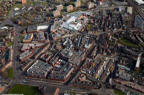 Wigan town centre from the air | aerial photographs of Great Britain by Jonathan C.K. Webb