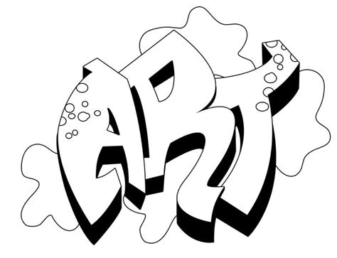 Graffiti Coloring Pages Adults