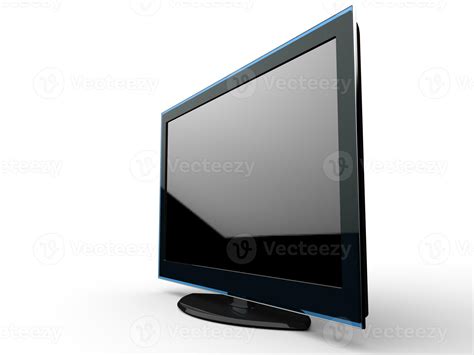 Modern black TV screen with blue rim 31205364 Stock Photo at Vecteezy