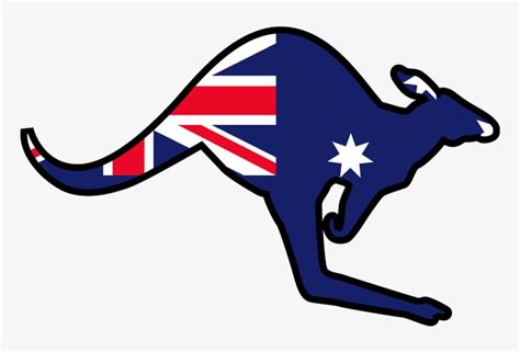 Australia Transparent Quality Images - Kangaroo And Australian Flag ...