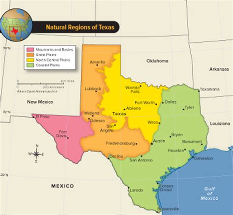 4 Regions Of Texas Map - Maping Resources