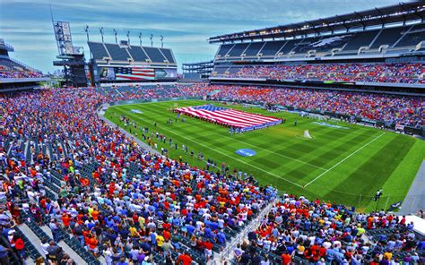 Download wallpapers Gillette Stadium, 4k, HDR, NFL, New England ...