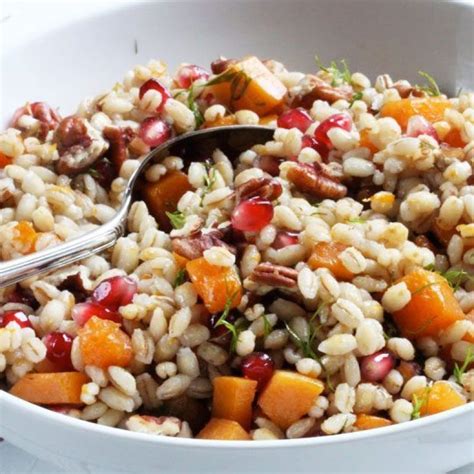 Warm Pumpkin and Pearl Barley Salad Recipe — Eatwell101