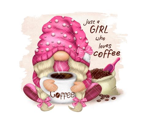 Coffee Gnome PNG Clipart Cute Gonk Coffee Decal Tumbler - Etsy Canada