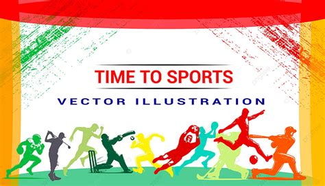 International Sports Day Colorful Banner Design Vector Background ...