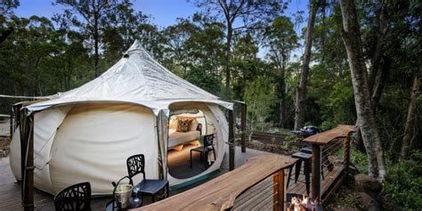 Take glamping to a whole new level at Cedar Creek Lodges