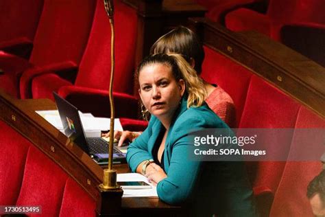 Mathilde Panot, President of the La France Insoumise group, seen at ...