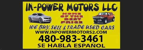 $500 Down O.A.C. Cars Phoenix | Buy Here Pay Here - In Power Motors 2