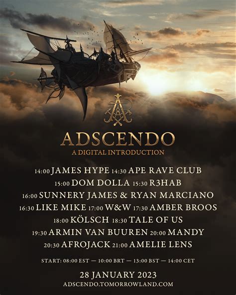 Discover the full line-up of Tomorrowland Belgium 2023 on Saturday January 28 during ‘Adscendo ...