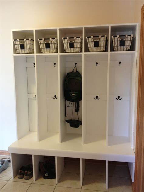 Mudroom locker system built in one weekend! | Mudroom lockers, Mud room storage, Mudroom ...