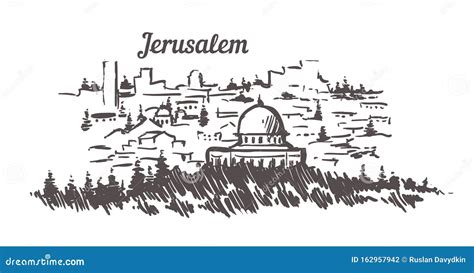 Jerusalem Skyline Royalty-Free Stock Photography | CartoonDealer.com #12096053