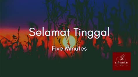 Selamat Tinggal - Five Minutes (Lirik) | Cover by PLAMBOY MUSIC - YouTube