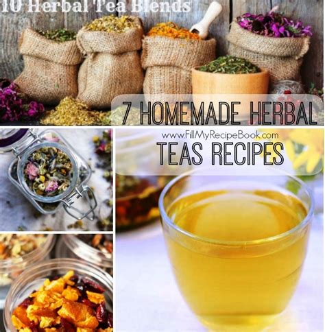 7 Homemade Herbal Teas Recipes - Fill My Recipe Book