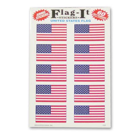 60 US Flag Stickers - Flags International