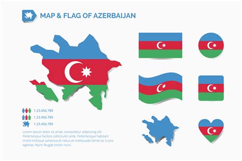 Map and flag of Azerbaijan 1936064 Vector Art at Vecteezy