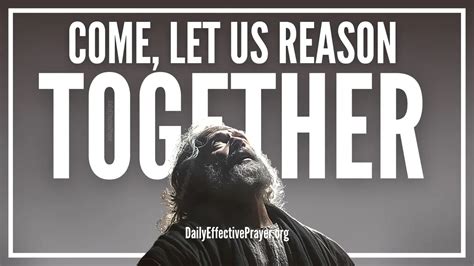 Come Let Us Reason Together (The Real Meaning Of Isaiah 1:18)