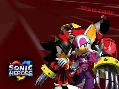 Team Dark wallpaper from Sonic Heroes. | Sonic heroes, Hero, Sonic