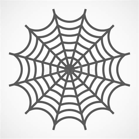 Cobweb Icon. Vector Illustration Stock Illustration - Illustration of white, element: 104207720