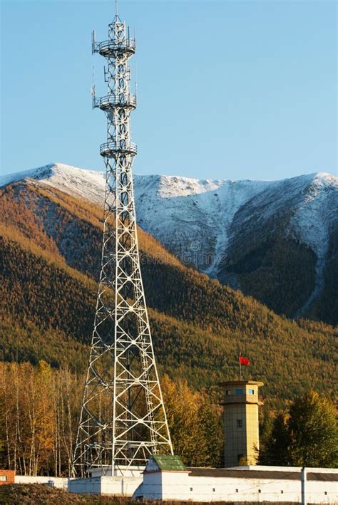 Signal tower stock photo. Image of high, countryside, cell - 6956676