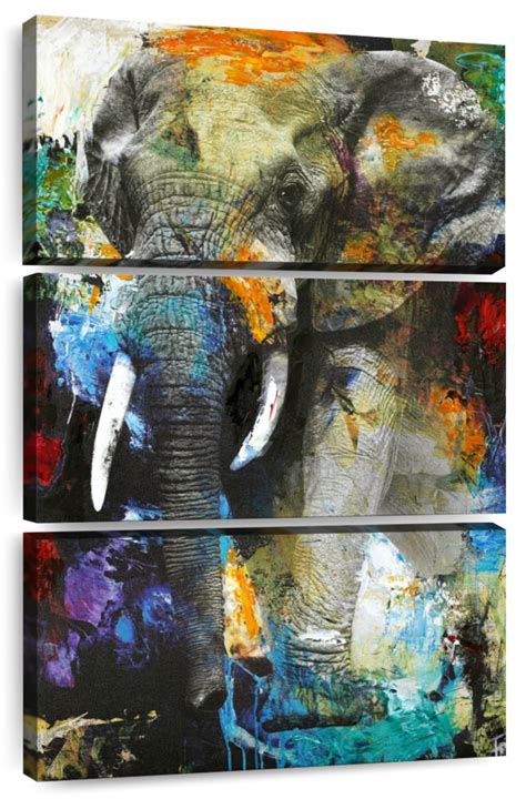 Blotchy Elephant Wall Art | Painting | by Design Fabrikken