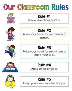 Classroom Rules | Mrs. Kaltz's 3rd Grade Blog