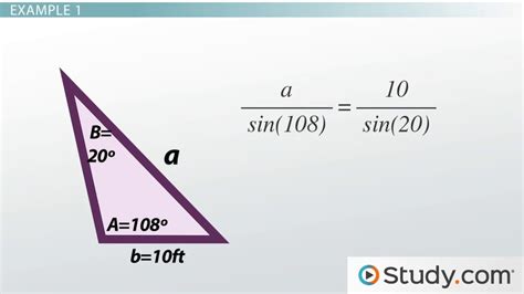 Law of Sines | Definition, Formula & Examples - Lesson | Study.com