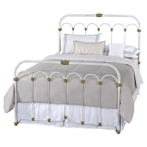 Grasse French Country Vintage White Iron Bed - Queen | White iron beds, Iron bed, Bed frame