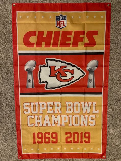 Kansas City Chiefs Super Bowl Banner Championship Flag BF80 – Let the ...