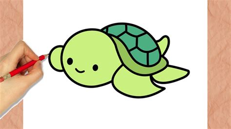 Cómo Dibujar una Tortuga Kawaii - YouTube