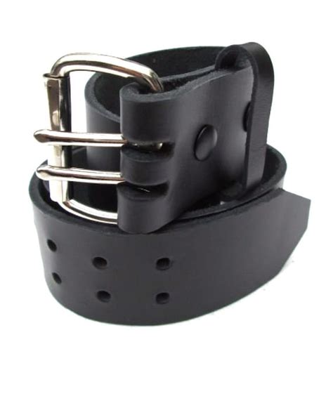 Mens Heavy Duty Leather Belt 2 inch Wide Black & Brown