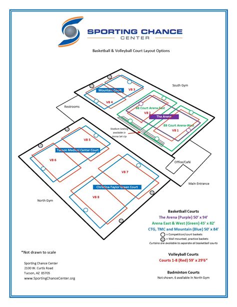 Court Floor-Plan - Sporting Chance Center