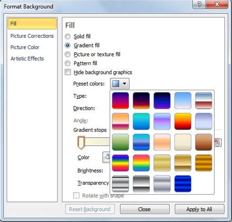 How to Use Gradient Fill in PowerPoint Backgrounds