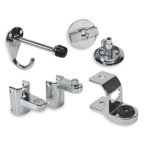 Asi Global Partitions Zamac Concealed Latch Door Set, 3-1/2"H 40 ...